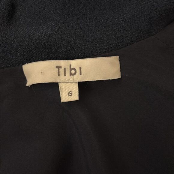 Tibi bow tie Elegant Navy Blue Women's Dress, US6 - Picture 7 of 8